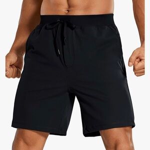Black athletic shorts